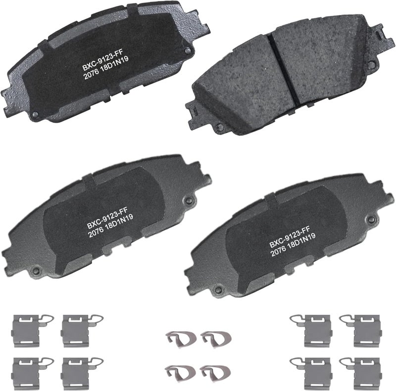 Bendix Premium SBC2076 Ceramic Front Brake Pads for Select Models Lexus ES250,ES300h,ES350,UX200,UX250h,Toyota Avalon,Camry,C-HR,Corolla Cross,RAV4,Venza - Image 1